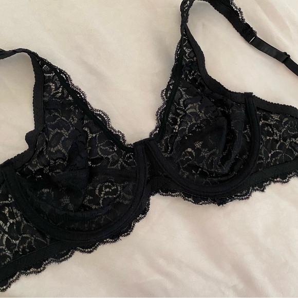 Black Lace Bra size 36B - Picture 1 of 7